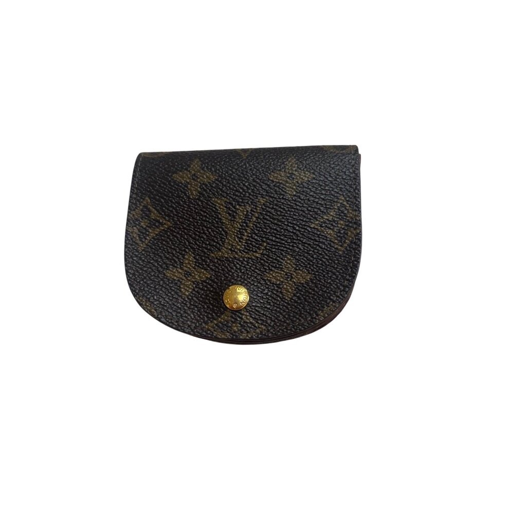 Louis Vuitton Monogram Canvas Coin Purse - Vintage Style Classic Design Snap Clo